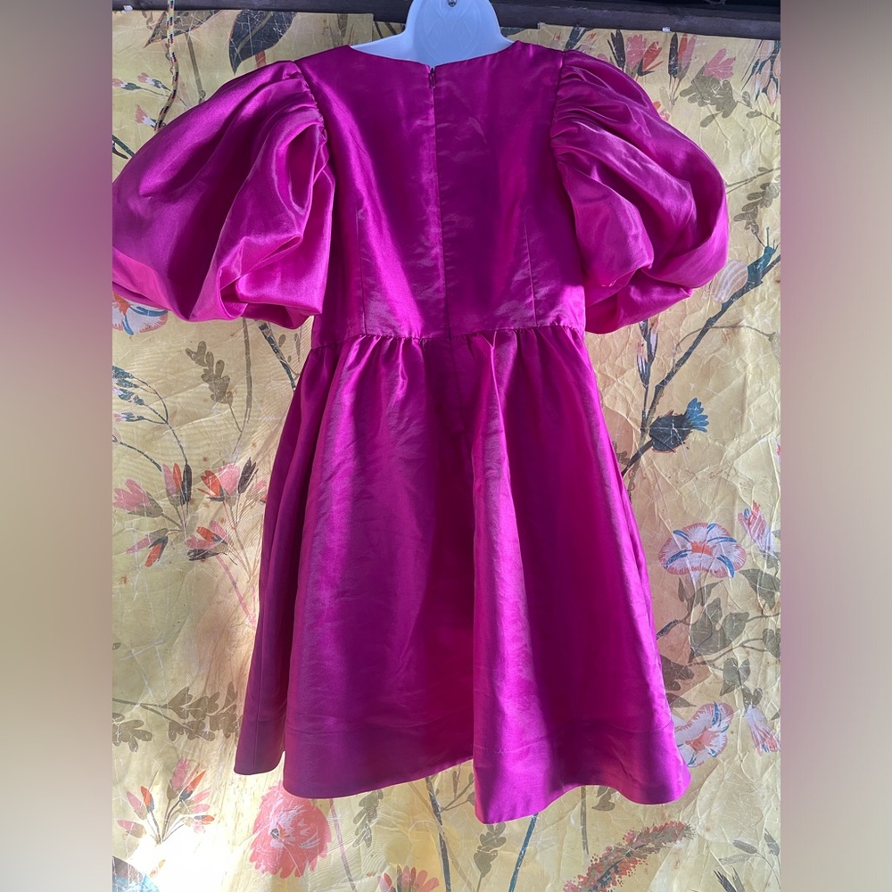 Anthropologie Aureta Studio Puff-Sleeve Mini Dress - Picture 9 of 11